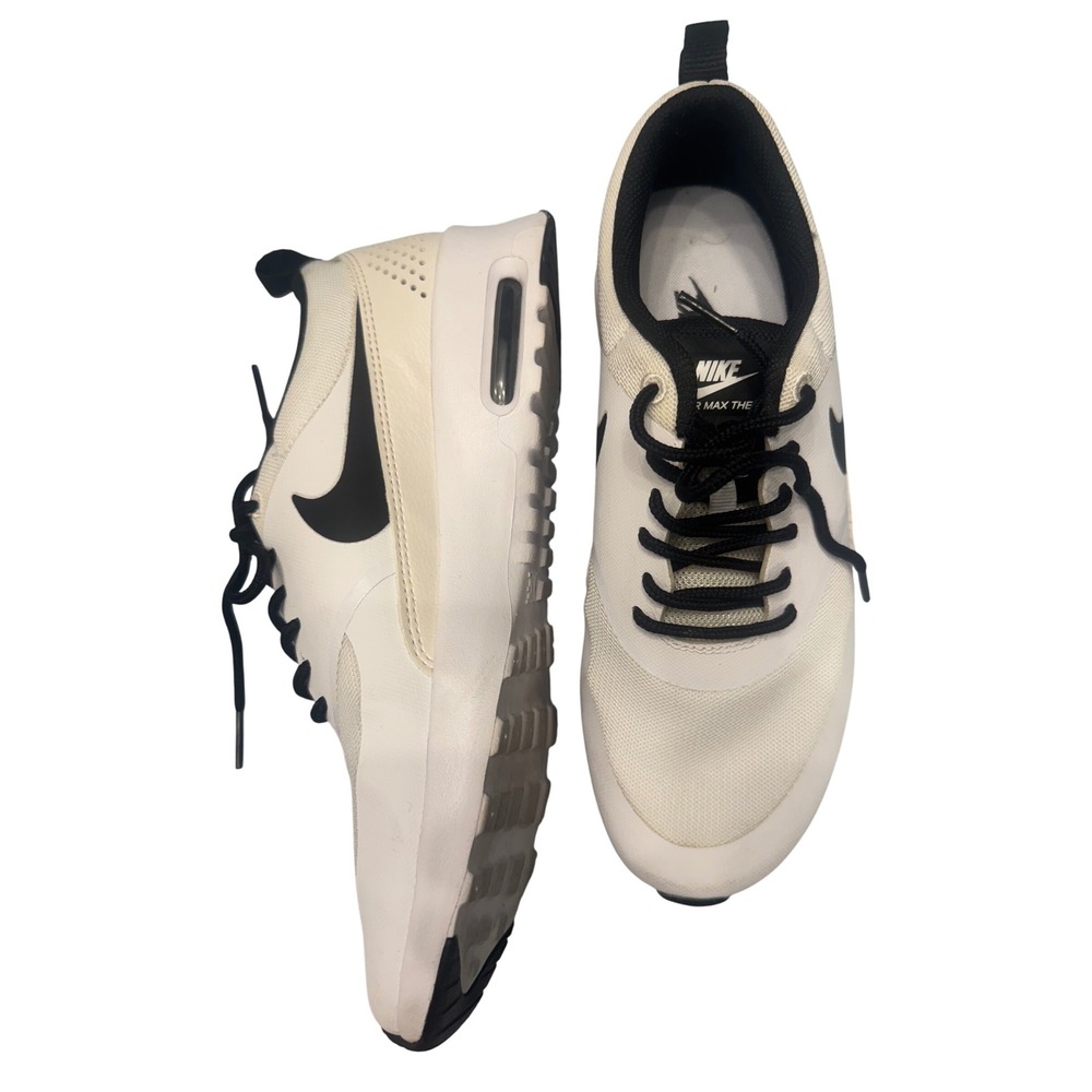 Nike Air‎ Max Thea Running Shoes Sneakers White Black Women's US 8